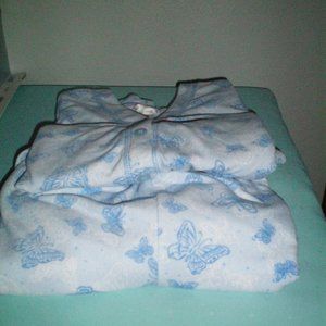 Womens Carole Hochman 2 Piece Fleece PJ's Light bl